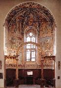 GOZZOLI, Benozzo View of the main apsidal chapel dfg Spain oil painting reproduction